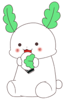 柏の葉中マスコットキャラクター　はっぴぃ