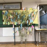 七夕飾りも見ていただきました