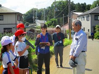 始まりの会で大山さんへ挨拶しました